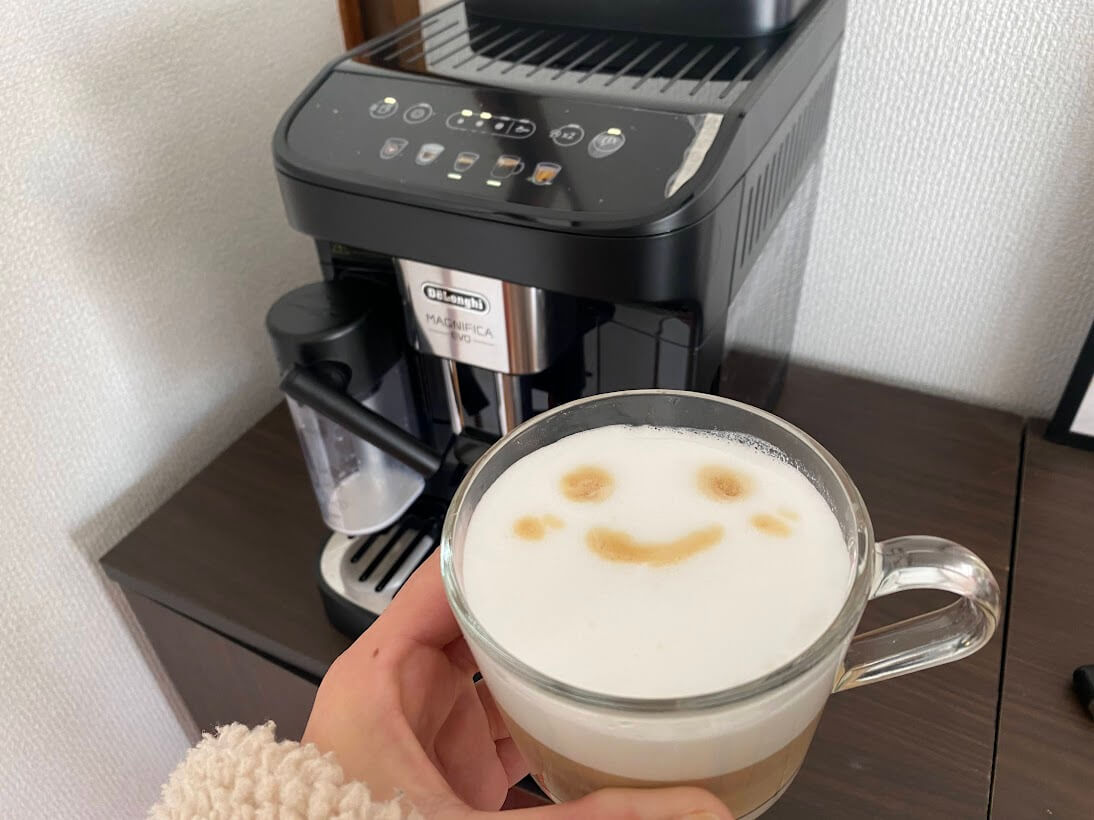 デロンギ マグニフィカ イーヴォをレビュー！カフェレベルのふわふわ