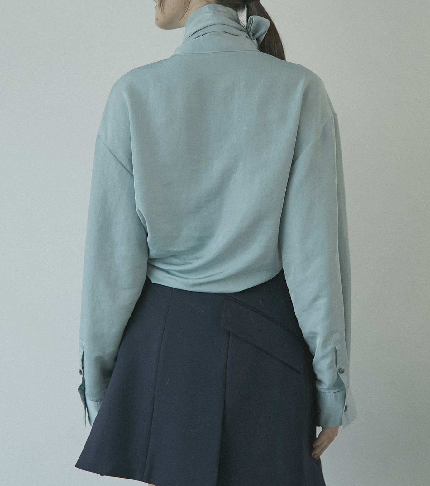 ル シェル ブルー - LE CIEL BLEU | Bow Tie Blouse-Blue-36の通販