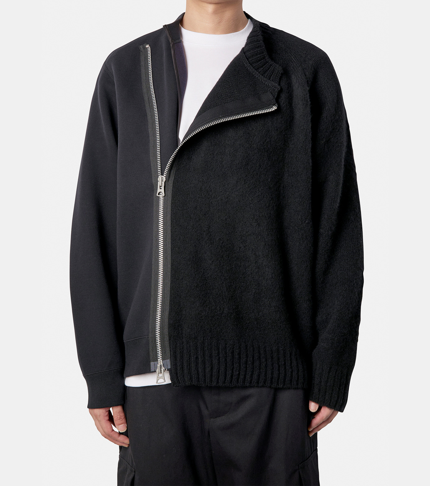 サカイ - sacai | Knit Blouson-Black-2の通販 | RESTIR リステア
