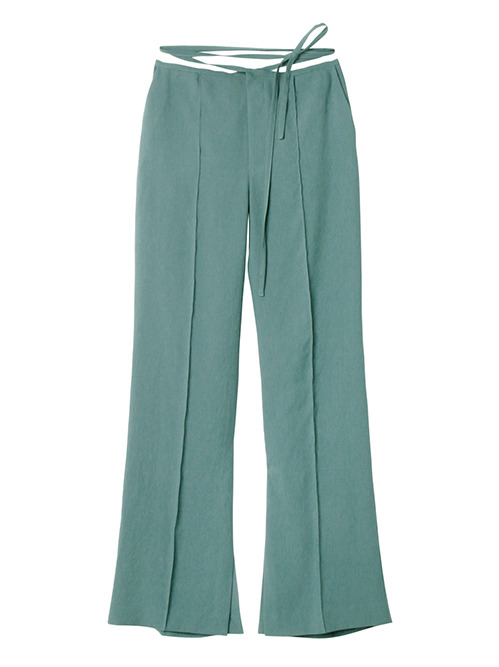 ル シェル ブルー - LE CIEL BLEU | Tie Waist Pants-Green-34の通販