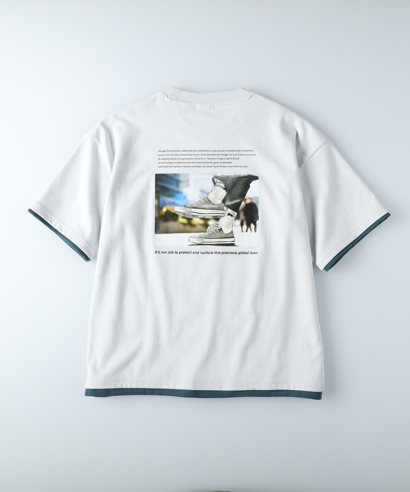 グラフィックプリントTシャツ(M ホワイト): トップス｜Right-on公式