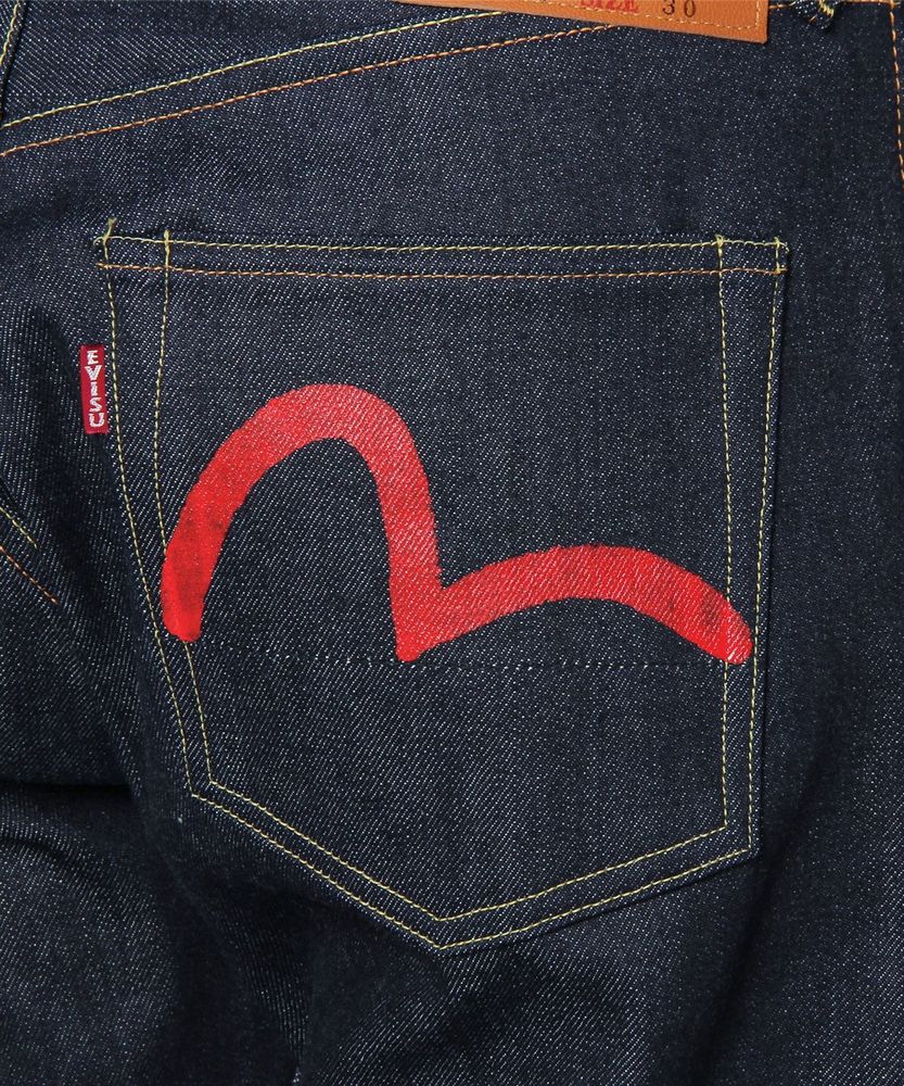 9001赤耳セルビッジワイドデニムパンツ レッドペンキステッチ メンズ