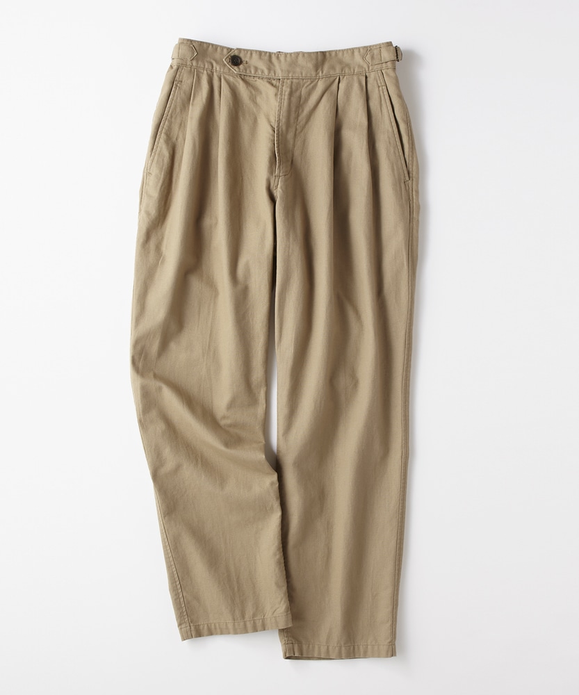 リネングルカワイドパンツ メンズ(S ベージュ): ボトムス｜Right-on