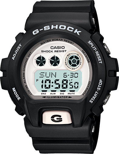 Casio GD-X6900-7 : GD-X6900-7 Black & White » WatchBase