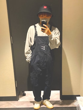 NIKEのサロペット/オーバーオールを使ったメンズ人気ファッション