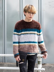 glamb（グラム）の「【glamb】Kayleeボーダーニット/Kaylee border