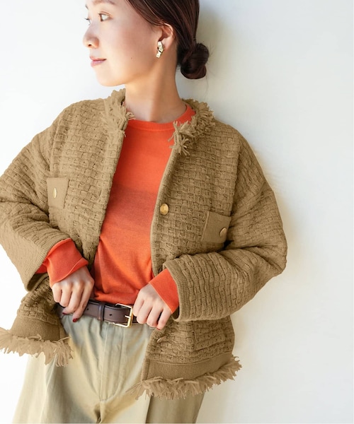 IENA（イエナ）の「《予約》ツイードニットジャケット（）」 - WEAR
