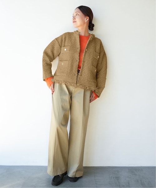 IENA（イエナ）の「《予約》ツイードニットジャケット（）」 - WEAR