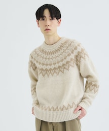 BATONER（バトナー）の「【BATONER】VINTAGE WOOL RAGLAN CREW NECK