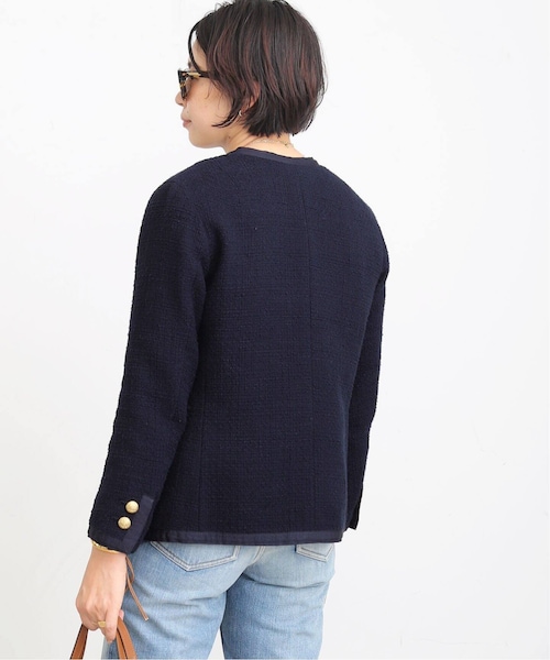 Deuxieme Classe（ドゥーズィエムクラス）の「tweed Vネック