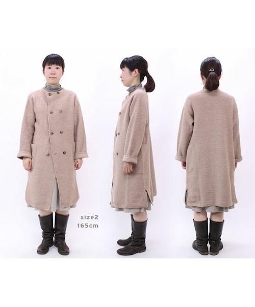 45R（フォーティファイブアール）の「ウールアルパカ縮絨コート