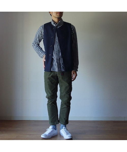 nisica（ニシカ）の「nisica ニシカ DOUBLE BUTTON VEST ダブルボタン