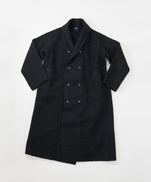 45R（フォーティファイブアール）の「縮絨ウールのロングコート