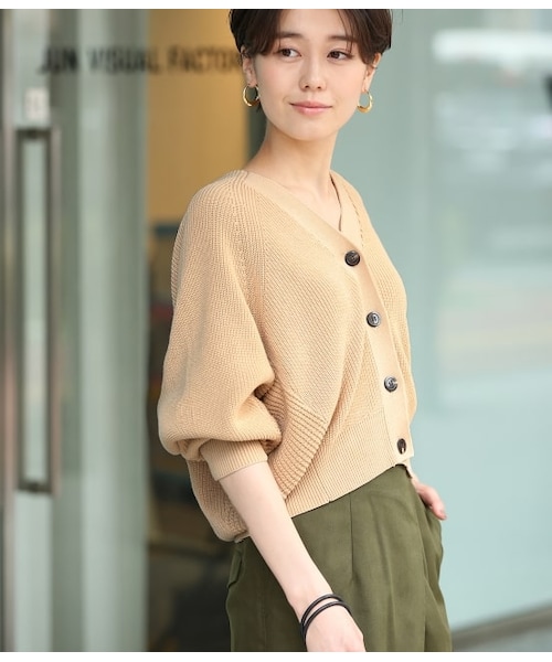 ADAM ET ROPE'（アダムエロペ）の「コットンコクーンカーディガン