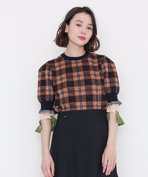 TOGA PULLA（トーガ プルラ）の「チェックニットトップス（）」 - WEAR