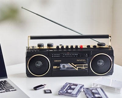 ORION Bluetooth搭載ラジカセ SCR-B3 Black