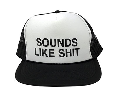 SOUNDS LIKE SHIT メッシュCAP BLACK/Hi-STANDARD