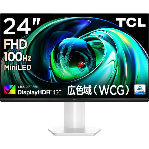 TCL ティーシーエル 24G54 24インチ フルHDモニター VAパネル 84zone