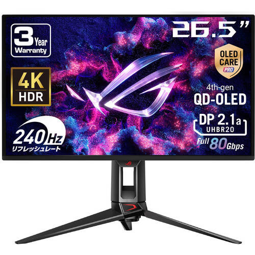 ASUS エイスース ROG Swift OLED PG27UCDM 26.5インチ 4K 有機EL