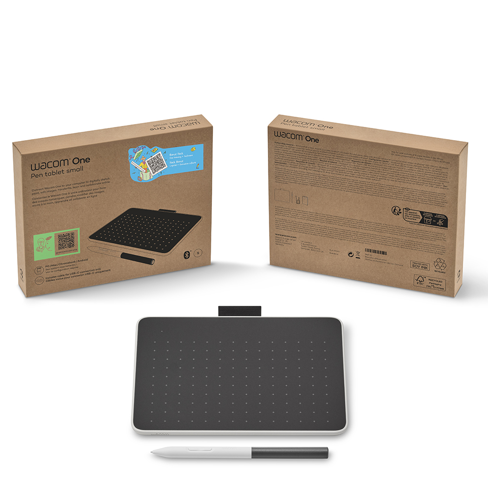 WACOM ワコム Wacom One ペンタブレット small [CTC4110WLW0D]｜ツクモ
