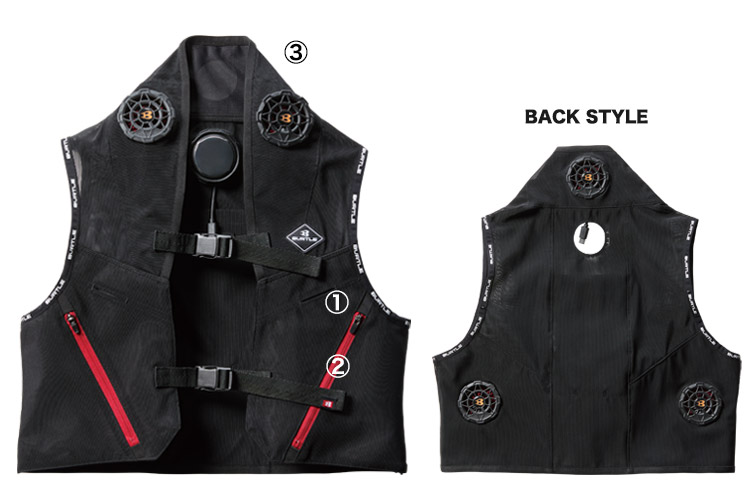 春夏用]バートル IC101S アイスクラフト ペルチェベスト[男女兼用](03