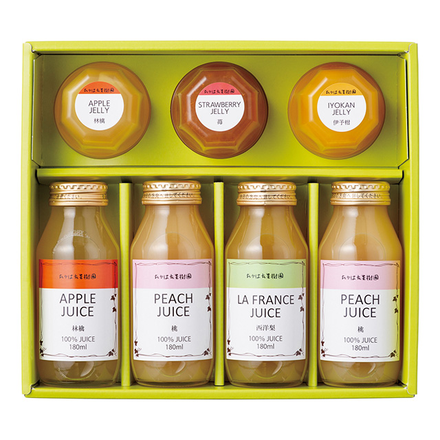 たかはた果樹園 国産果実ゼリー＆ジュースセット｜お祝い・ギフトの