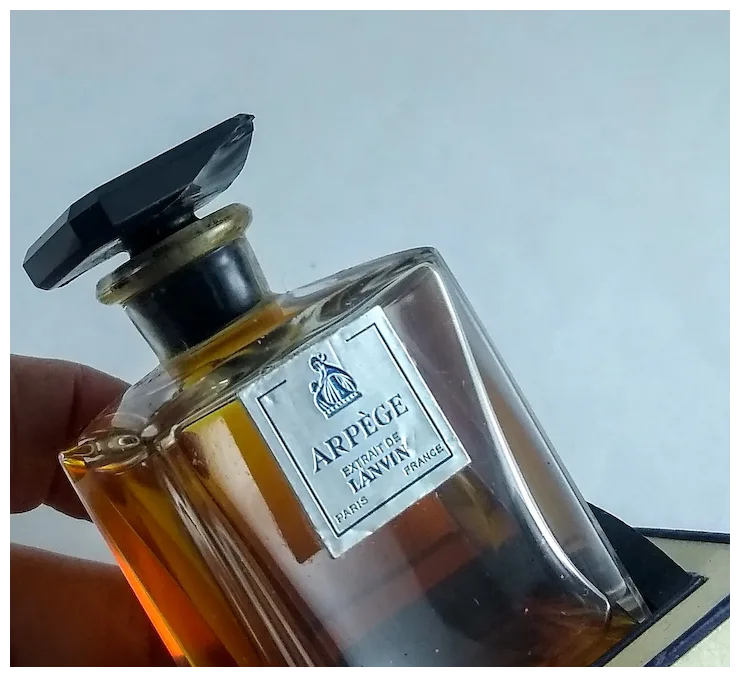Vintage 1950 Paris France Arpege Extrait de Lanvin Perfume Bottle