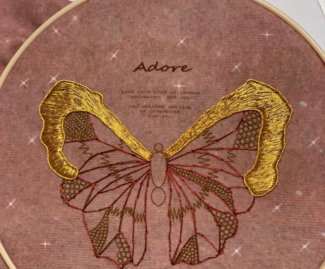 3 Dビーズ刺繍絵画手作りDIYセット蝶ビーズ刺繍額縁絵画ホームセット