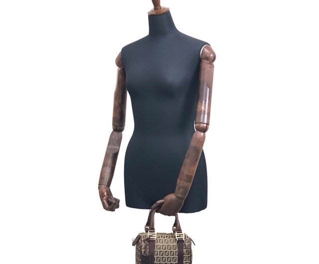 日本直送 名牌中古包 】FENDI フェンディ ズッキーノ ハンドバッグ