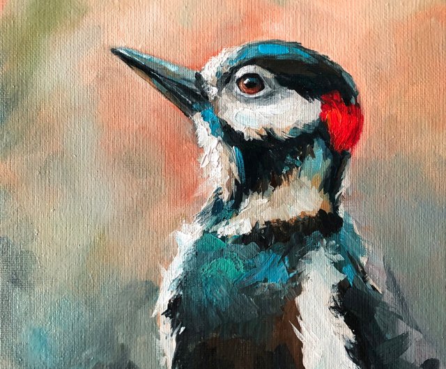 スペイン オリジナル油絵鳥の絵装飾部屋 ArtLolitaRos - Pinkoi