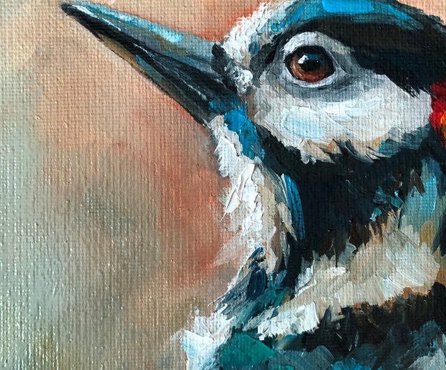 スペイン オリジナル油絵鳥の絵装飾部屋 ArtLolitaRos - Pinkoi