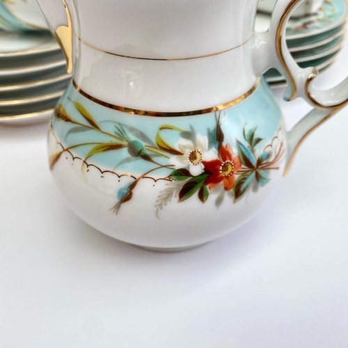 ベルギー アンティークティーセット 1890 年 |ドイツ C. ティエルシュ