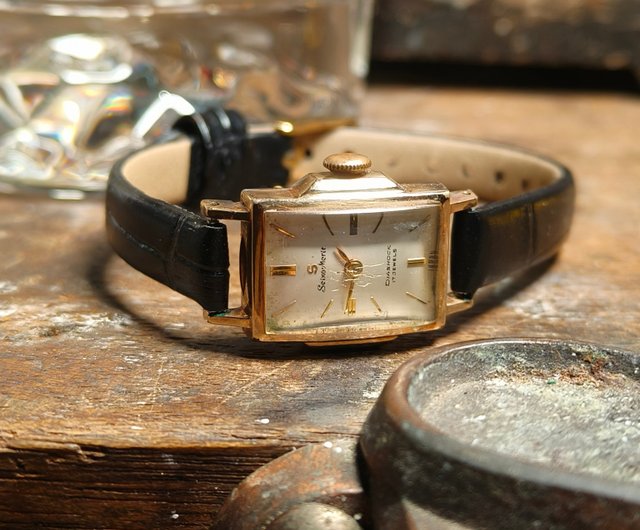 送料無料】台湾 SEIKO 14K金張り レディースアンティークウォッチ SAGW