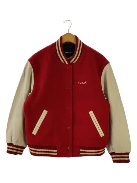 COACH(コーチ) / スタジャン/M/ウール/RED | 古着の販売・通販なら
