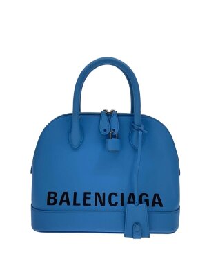 BALENCIAGA(バレンシアガ) / パンチングロゴ/ハンドバッグ/レザー/レー