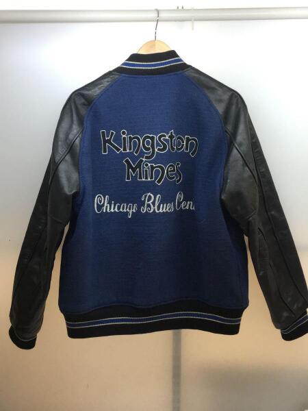 Whitesville(ホワイツビル) / スタジャン/42/レザー/ネイビー/WV10936