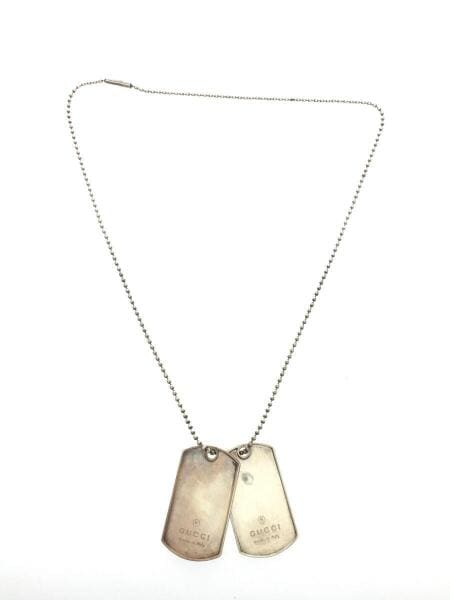 GUCCI(グッチ) / ドッグタグダブルプレートネックレス/SV925/SLV