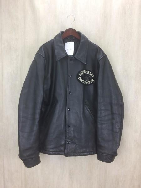 corefighter(コアファイター) / スタジャン/XL/レザー/BLK | 古着の