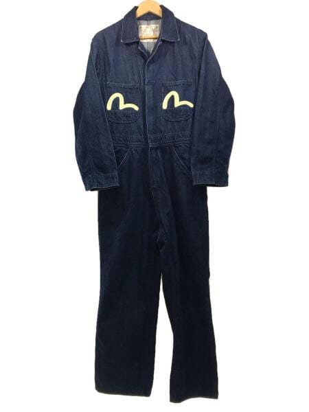 EVISU(エヴィス) / つなぎ/オールインワン/40/デニム/IDG/1200/裾