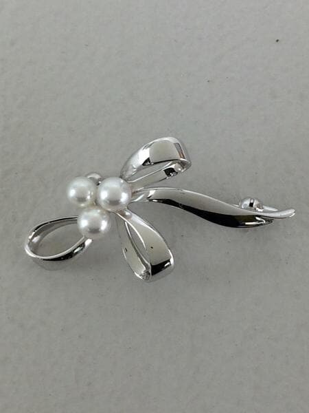 MIKIMOTO(ミキモト) / ミキモト/服飾雑貨/シルバー/リボンブローチ