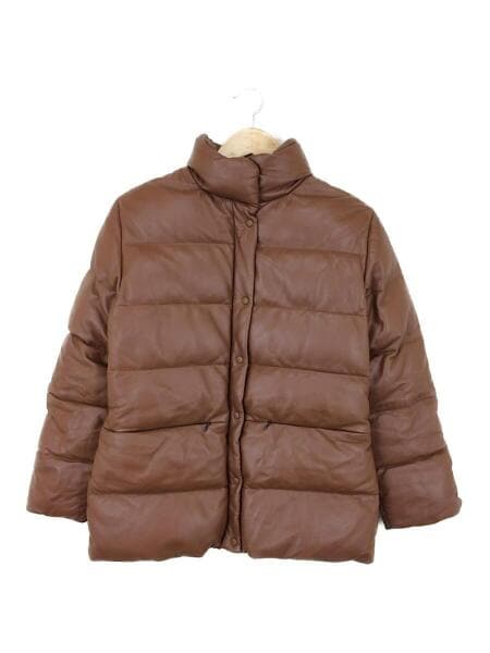MONCLER(モンクレール) / 黒タグ/ダウンジャケット/0/レザー/ブラウン