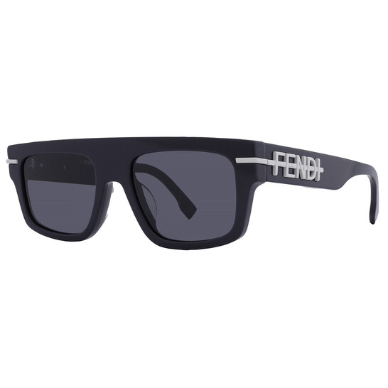Fendi Grey Browline Unisex Sunglasses FE40091U 90A 54 192337180033