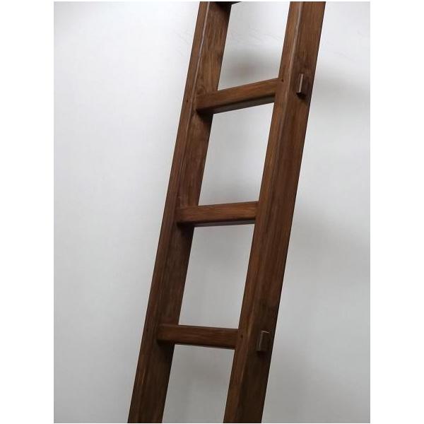 小さな木製梯子（はしご）11段ロング2.3mアンティーク風・ハシゴ