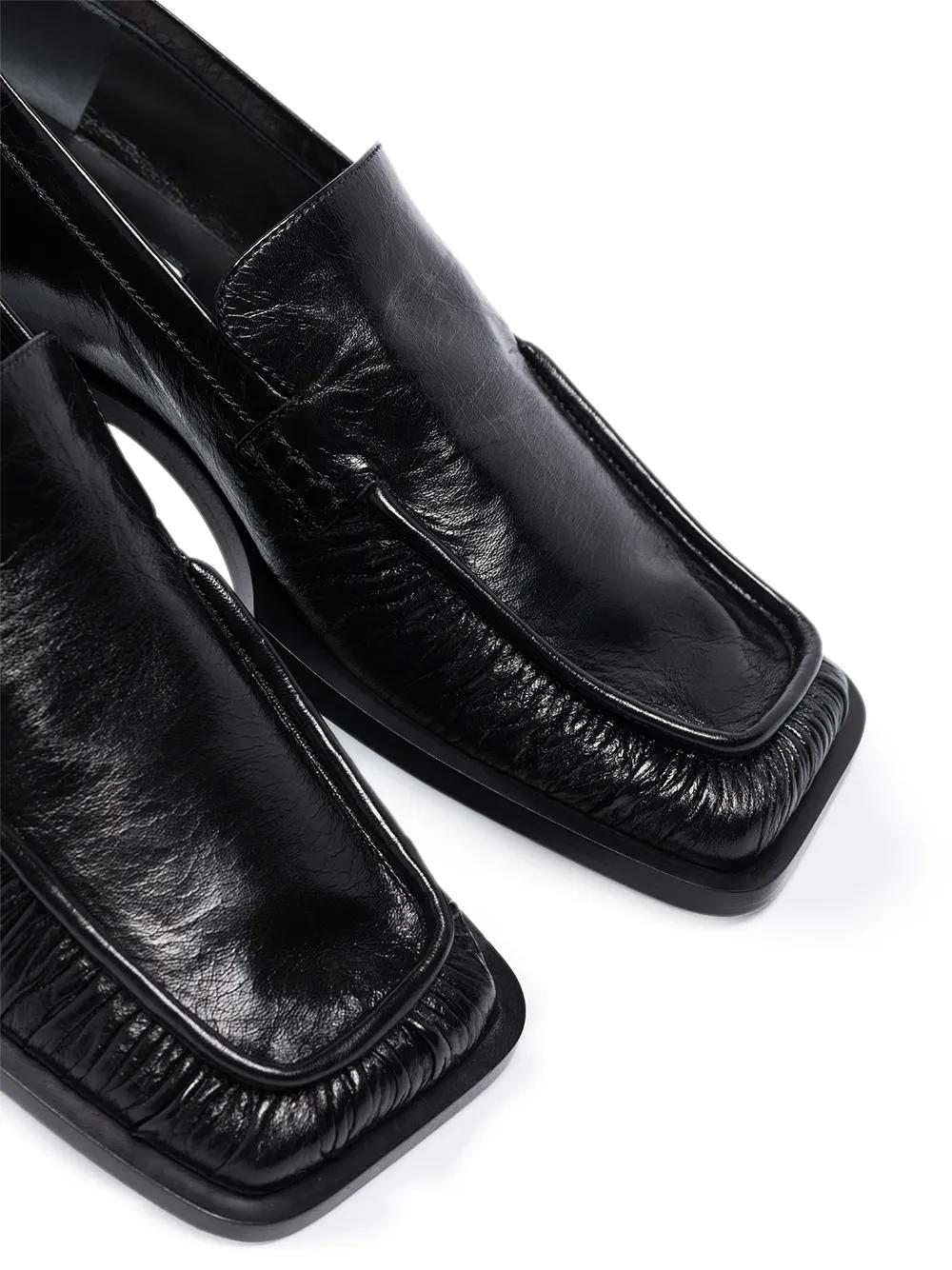 Jil Sander Nikky Square-Toe Loafers in Black | Lyst