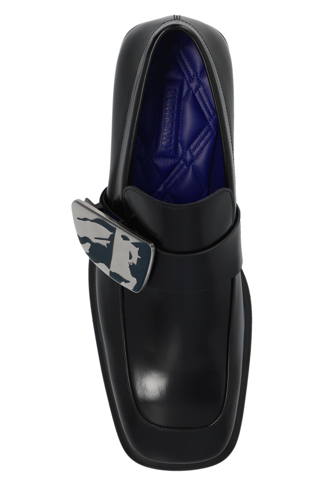 Burberry 'Shield' Loafers in Black for Men | Lyst