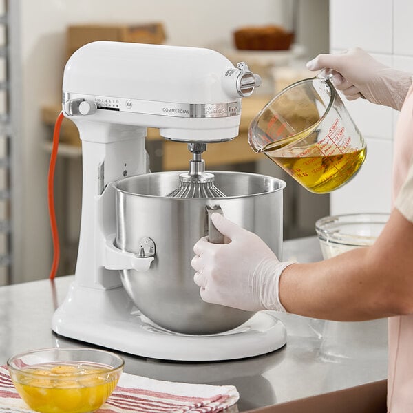 KitchenAid KSM8990WH White Commercial Mixer (8 qt)