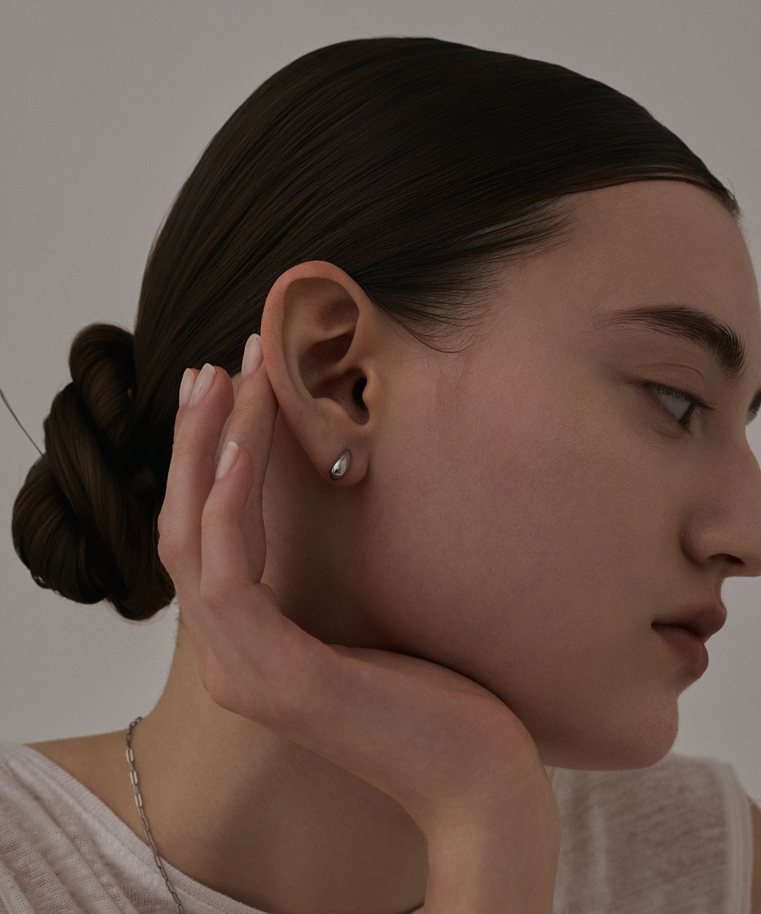 シルバー]ドロップピアス