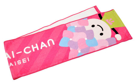 あじさいちゃん マフラータオル ピンク マフラータオル[BDAY001-1