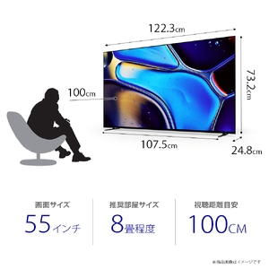 ソニー BRAVIA 55型 4K有機ELテレビ (設置含む) 8シリーズ K-55XR80