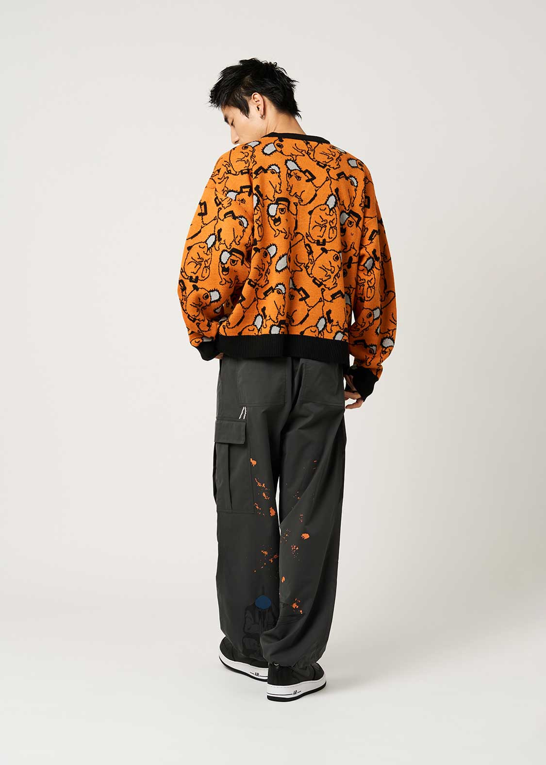 ポチタ パターン｜ジャカードカーディガン｜ユニセックス｜グラニフ